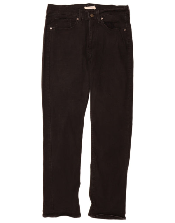 Levi's Womens Classic Straight Jeans US 10 Large W30 L30 Black Cotton