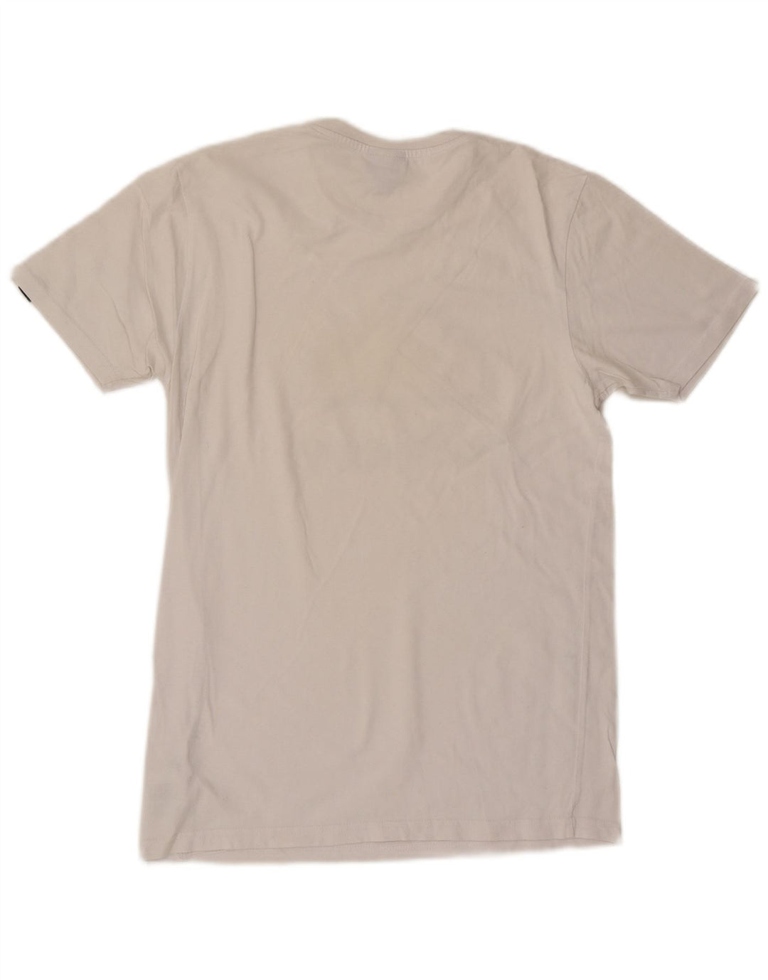 ELLESSE Mens Graphic T-Shirt Top Small White Cotton