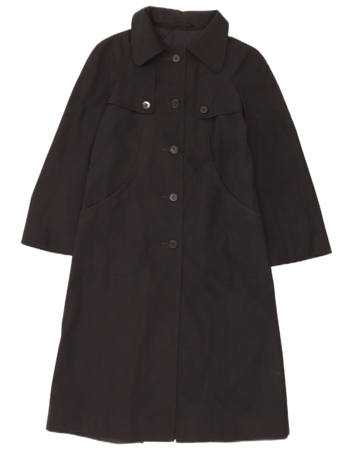Piccadilly Womens Overcoat UK 10 Small Black Polyester