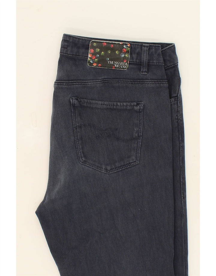 TRUSSARDI Womens Skinny Jeans W29 L27 Navy Blue Vintage Trussardi and Second-Hand Trussardi from Messina Hembry 