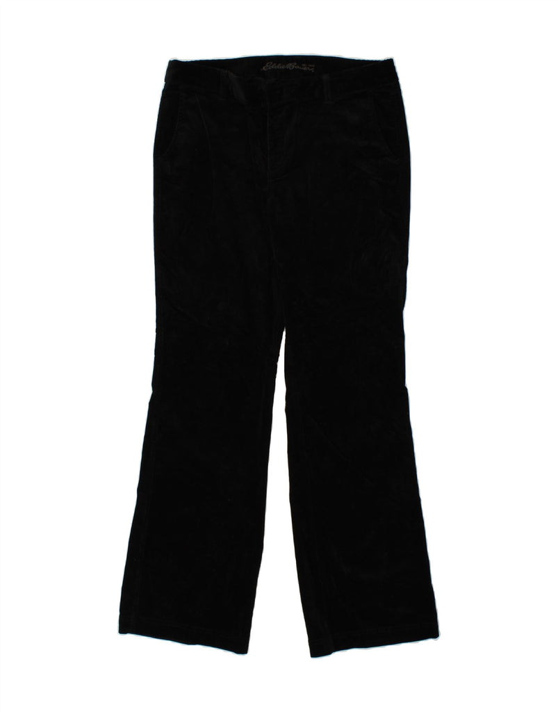 EDDIE BAUER Womens Bootcut Corduroy Trousers US 14 XL W38 L34 Black Cotton Vintage Eddie Bauer and Second-Hand Eddie Bauer from Messina Hembry 