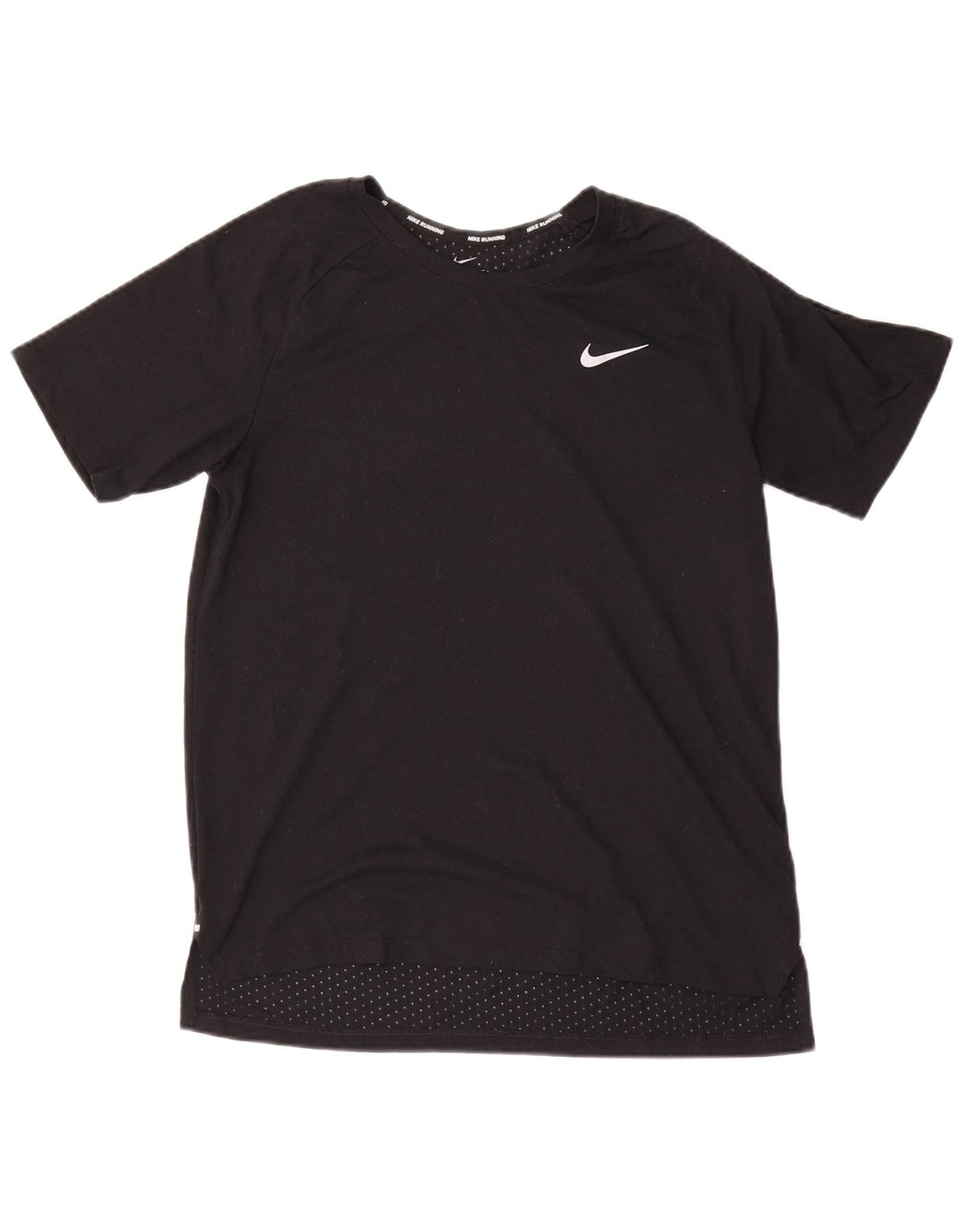 Nike Mens Dri Fit T-Shirt Top Medium Black Polyester