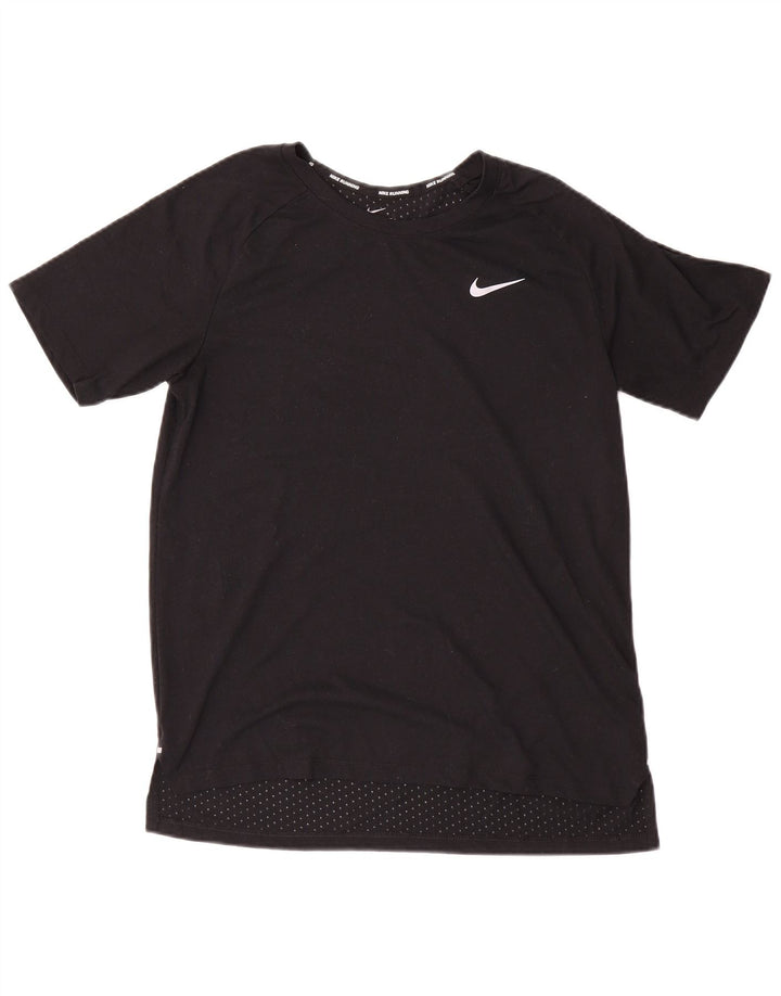 Nike Mens Dri Fit T-Shirt Top Medium Black Polyester
