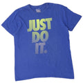 Nike Mens Athletic Cut Graphic T-Shirt Top Large Blue Cotton