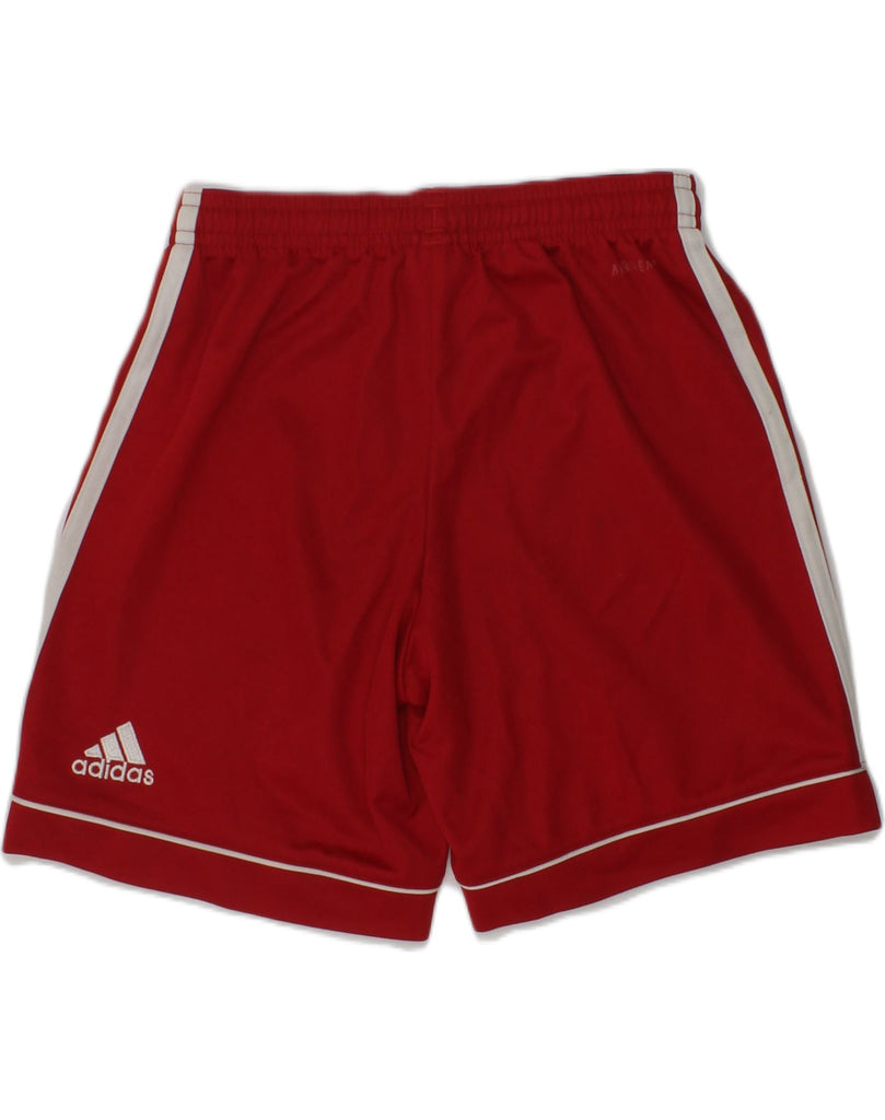 ADIDAS Boys Sport Shorts 9-10 Years Red Polyester | Vintage Adidas | Thrift | Second-Hand Adidas | Used Clothing | Messina Hembry 