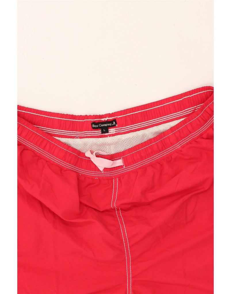 BEST COMPANY Mens Sport Shorts Large Red | Vintage Best Company | Thrift | Second-Hand Best Company | Used Clothing | Messina Hembry 