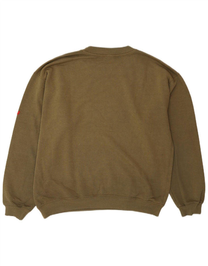 Nike Mens Graphic Sweatshirt Jumper UK 42/44 Large Khaki