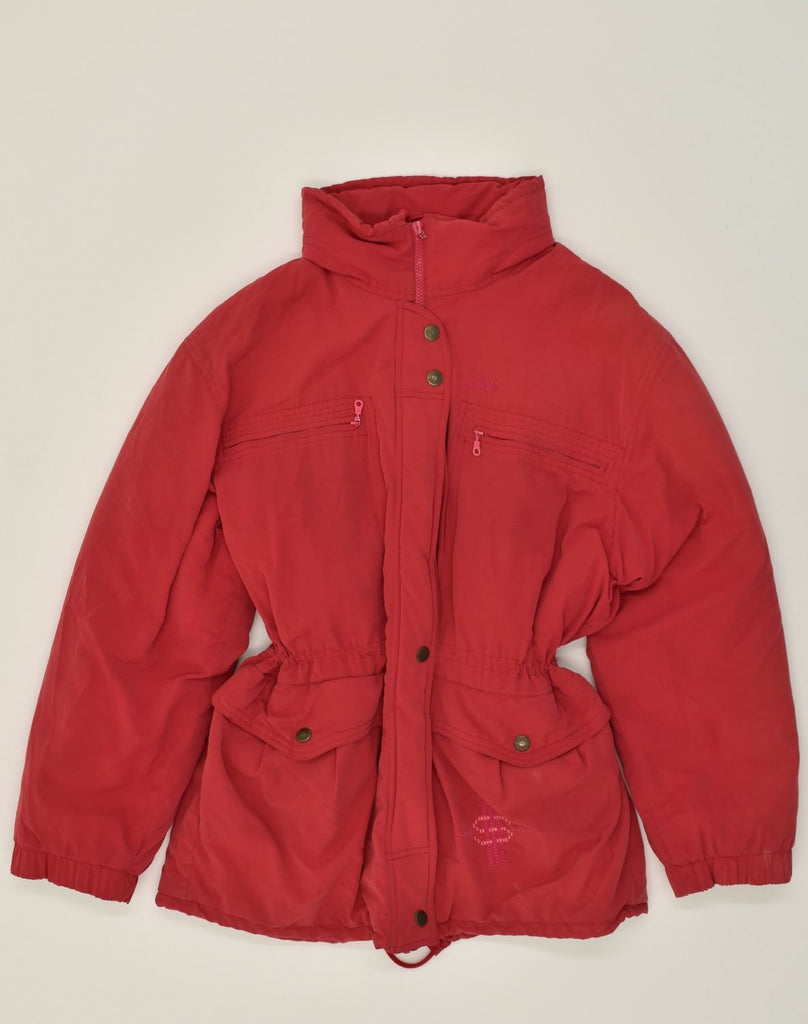 LOTTO Womens Padded Jacket UK 18 XL  Red Polyester | Vintage Lotto | Thrift | Second-Hand Lotto | Used Clothing | Messina Hembry 