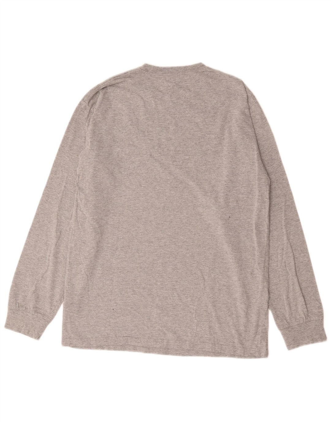 Vans Mens Classic Fit Top Long Sleeve Medium Grey Flecked Cotton