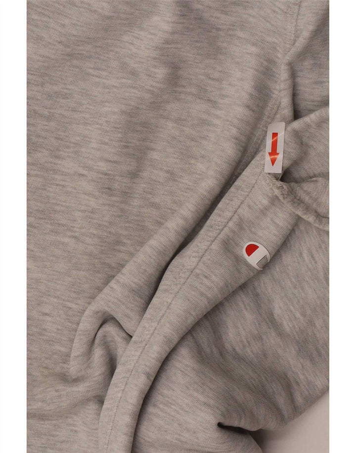 Champion Mens Tracksuit Trousers Joggers Medium Grey Flecked Cotton