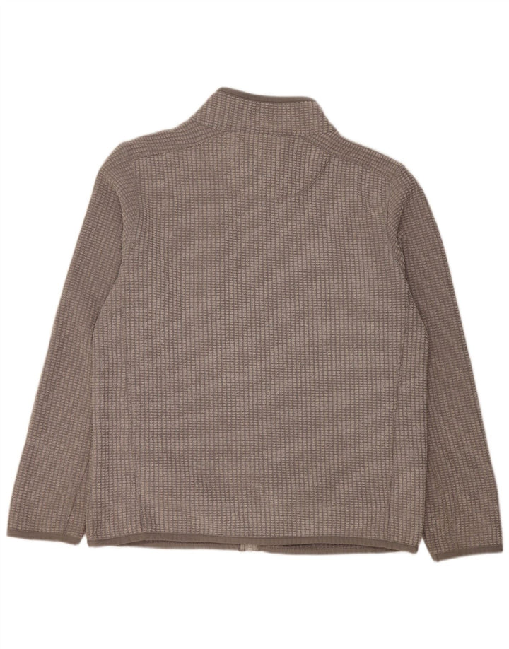 WEIRD FISH Mens Fleece Jacket UK 40 Large Grey Polyester