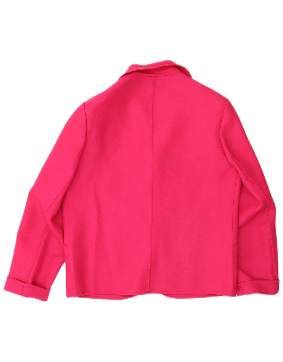 Vintage Womens 1 Button Blazer Jacket IT 44 Medium Pink Wool
