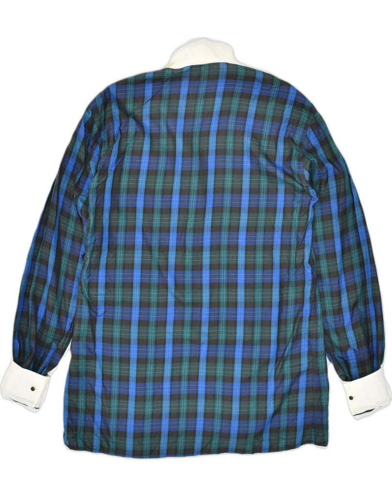 ALEX Mens Shirt Size 16 Large Blue Check | Vintage ALEX | Thrift | Second-Hand ALEX | Used Clothing | Messina Hembry 