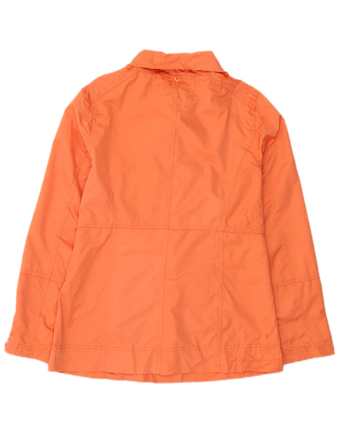 Hurley Womens Double Breasted Utility Jacket UK 14 Medium Orange Polyester