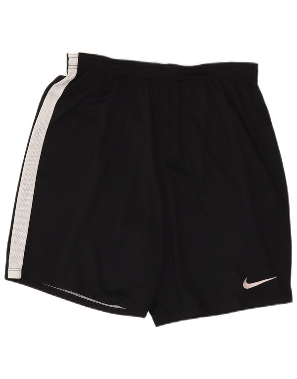 NIKE Mens Dri Fit Sport Shorts XL  Black Colourblock Polyester