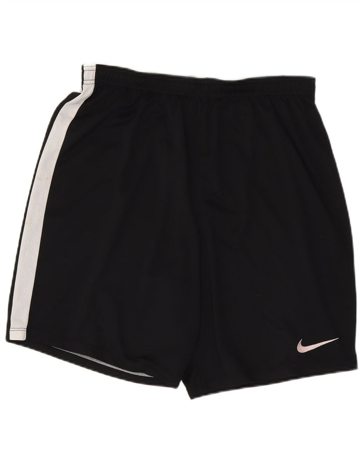 NIKE Mens Dri Fit Sport Shorts XL  Black Colourblock Polyester