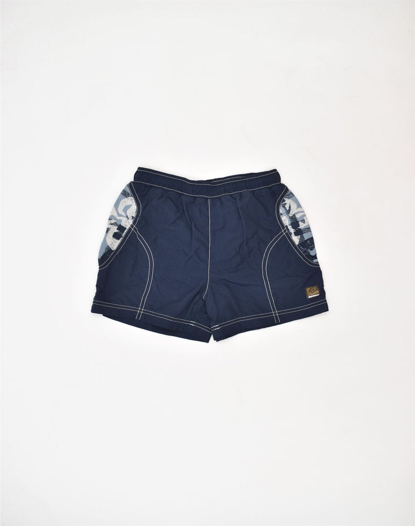 LOTTO Boys Swimming Shorts 9-10 Years Navy Blue Nylon | Vintage | Thrift | Second-Hand | Used Clothing | Messina Hembry 