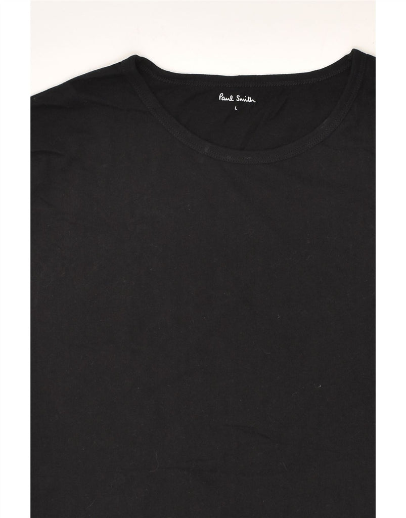 PAUL SMITH Mens T-Shirt Top Large Black Cotton | Vintage Paul Smith | Thrift | Second-Hand Paul Smith | Used Clothing | Messina Hembry 