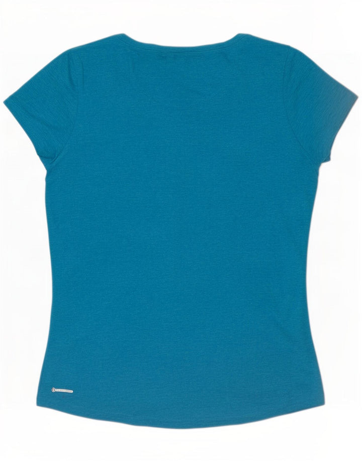 The North Face Womens T-Shirt Top UK 12 Medium Blue Flecked Polyester