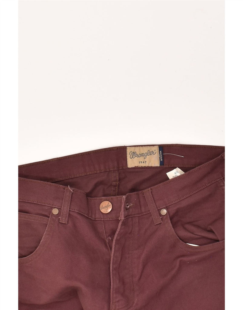 WRANGLER Mens Spencer Straight Casual Trousers W31 L32  Burgundy Cotton | Vintage Wrangler | Thrift | Second-Hand Wrangler | Used Clothing | Messina Hembry 