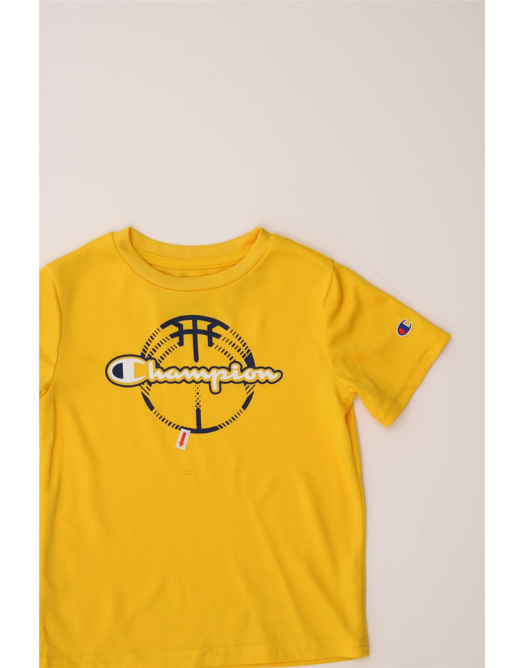 CHAMPION Boys Graphic T-Shirt Top 3-4 Years Yellow Polyester Vintage Champion and Second-Hand Champion from Messina Hembry 