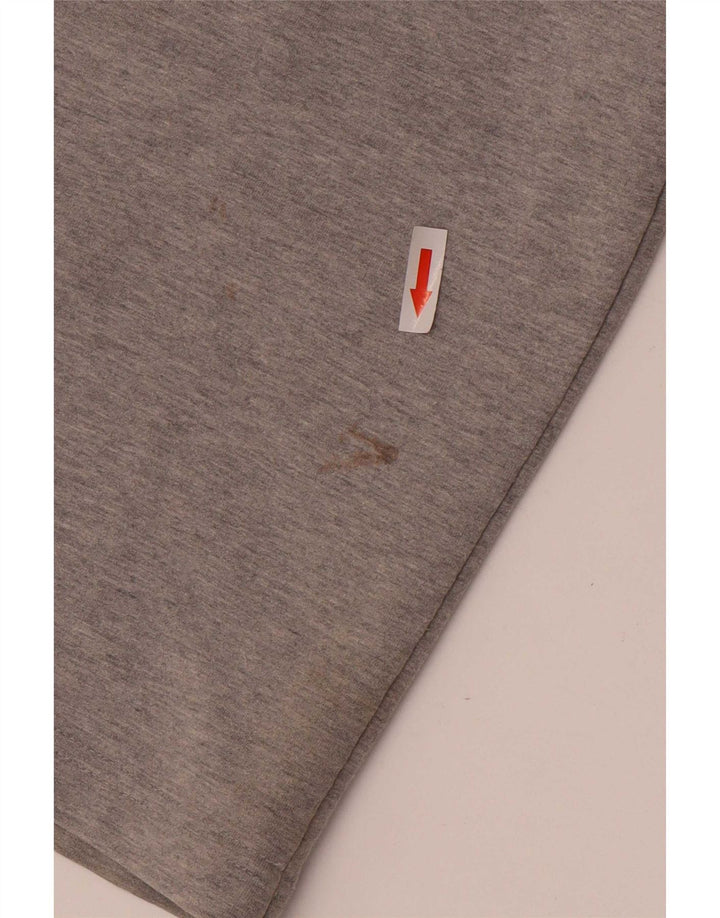Adidas Womens Tracksuit Trousers UK 12 Medium Grey Cotton