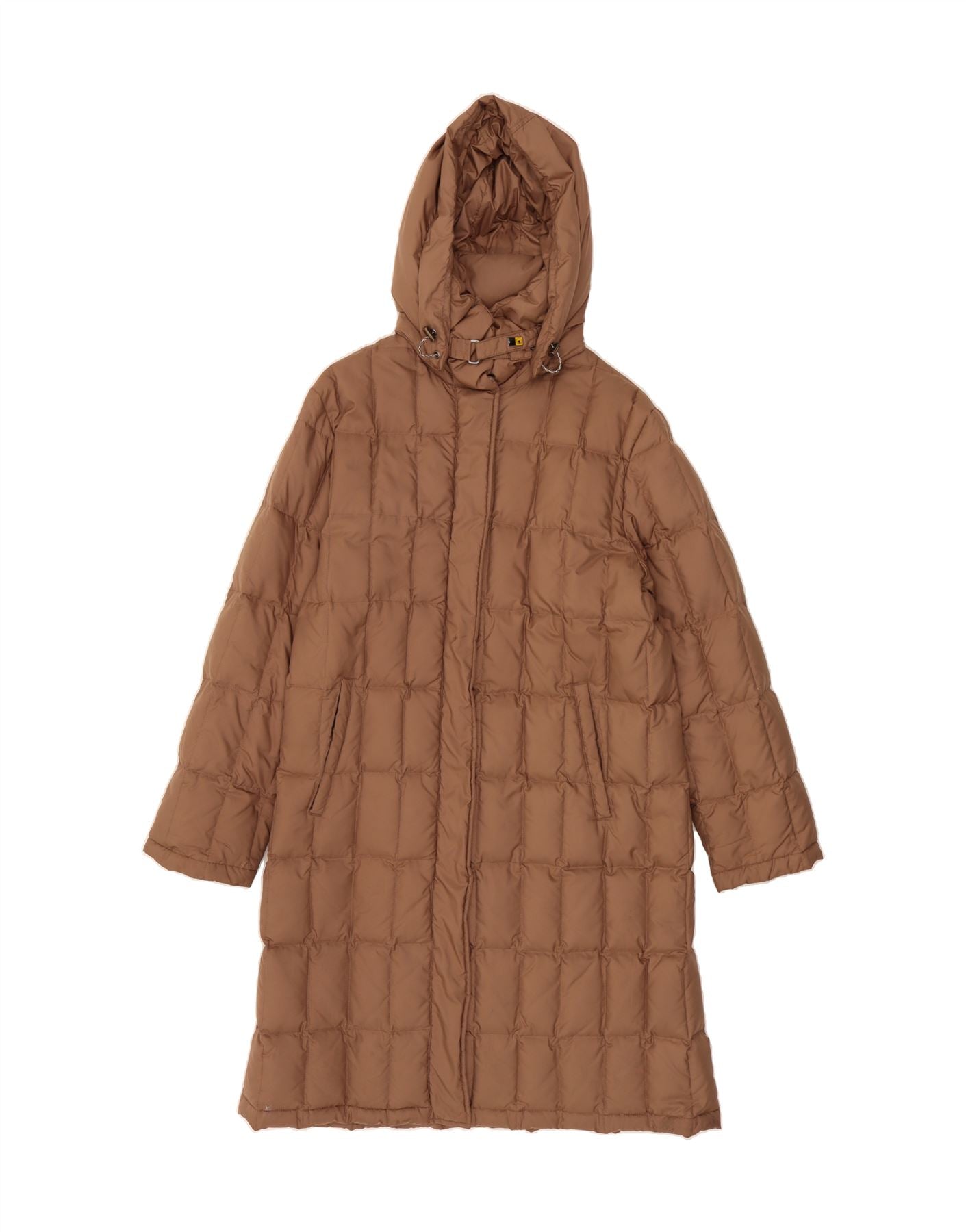 CIESSE PIUMINI Womens Hooded Padded Coat IT 44 Medium Brown