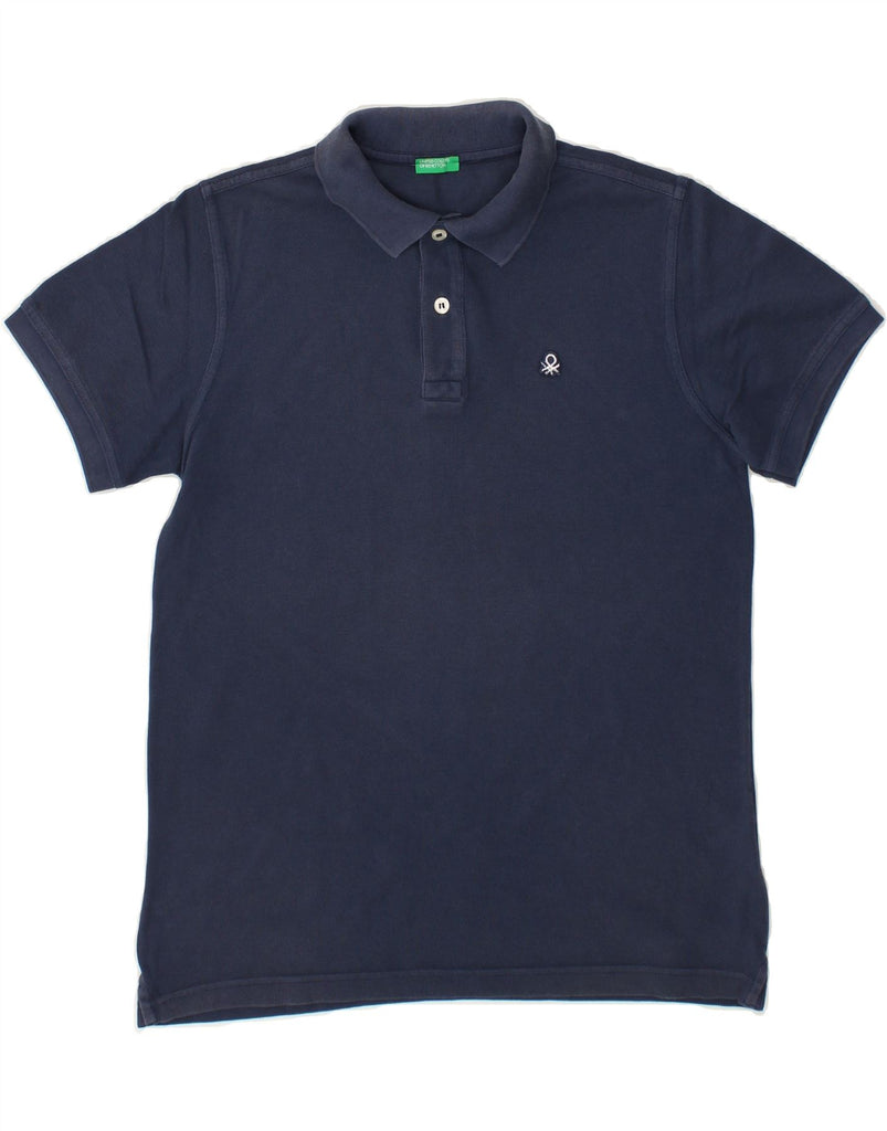 BENETTON Mens Polo Shirt Small Navy Blue | Vintage Benetton | Thrift | Second-Hand Benetton | Used Clothing | Messina Hembry 