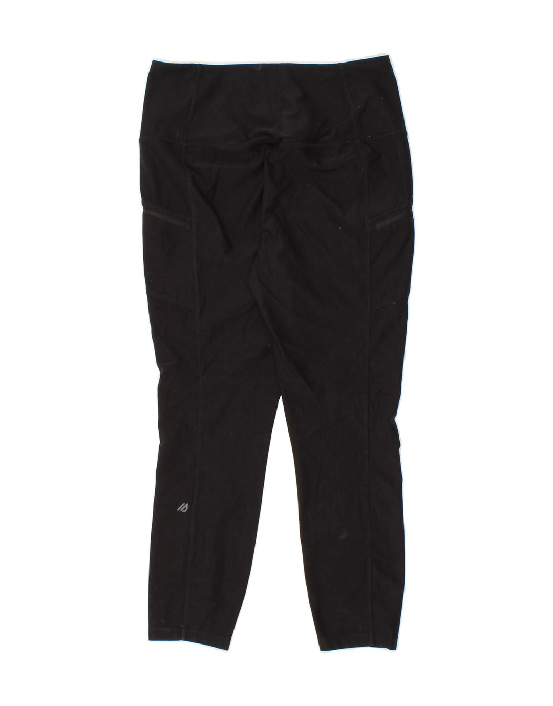 EDDIE BAUER Womens Crop Leggings UK 14 Medium  Black Polyester Vintage Eddie Bauer and Second-Hand Eddie Bauer from Messina Hembry 