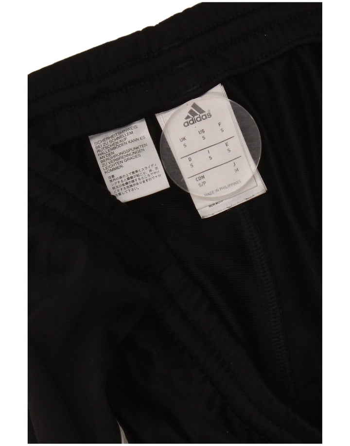 Adidas Mens Tracksuit Trousers Joggers Small Black Polyester