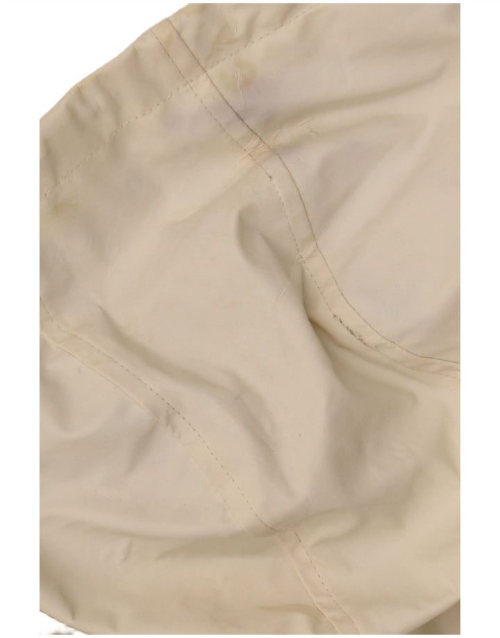 Topshop Womens Oversized Hooded Rain Jacket UK 10 Small Off White