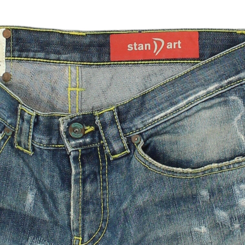 Dondup Stan Dart Womens Blue Distressed Jeans | Vintage Designer Denim VTG | Vintage Messina Hembry | Thrift | Second-Hand Messina Hembry | Used Clothing | Messina Hembry 