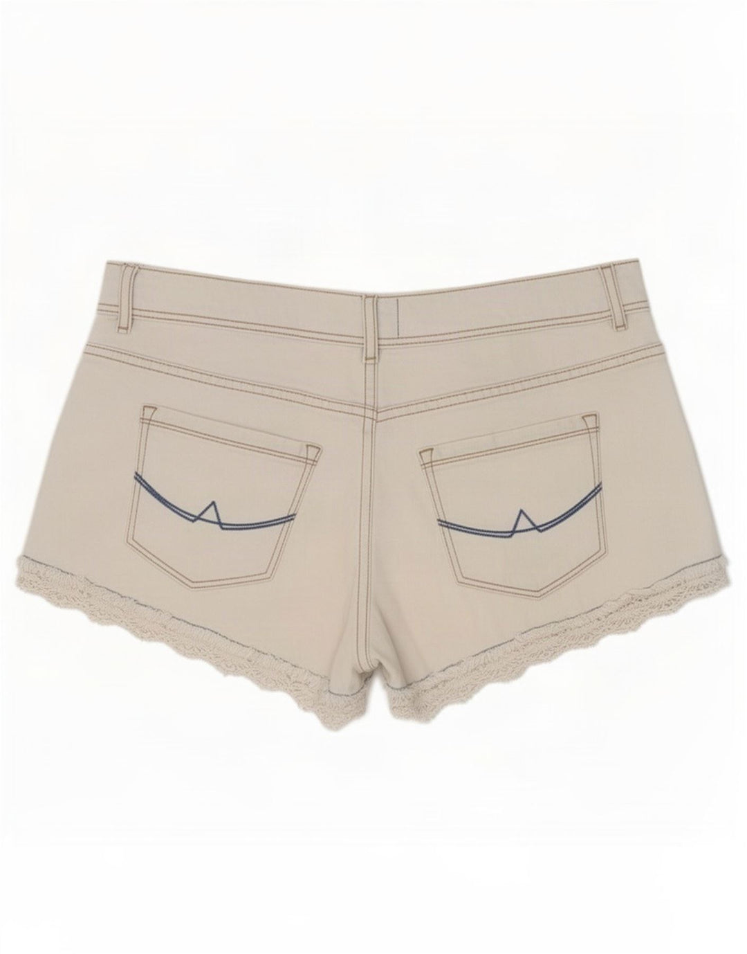Superdry Womens Denim Shorts Medium W28 White Cotton