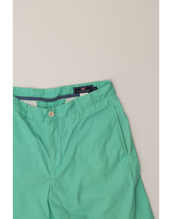 VINEYARD VINES Mens Chino Shorts W32 Medium Turquoise Cotton Vintage Vineyard Vines and Second-Hand Vineyard Vines from Messina Hembry 