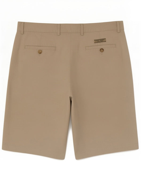 Gant Mens Pegged Chino Shorts Medium W32 Beige Cotton