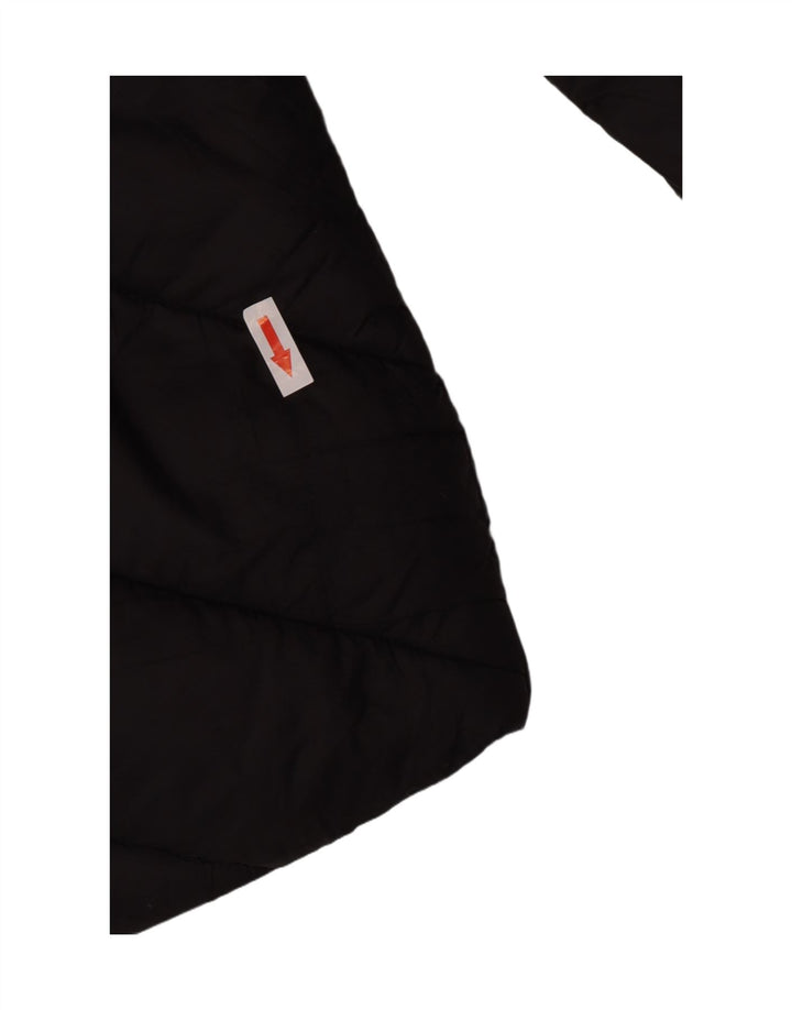 Barbour Womens Hooded Padded Jacket UK 14 Large Black Polyamide