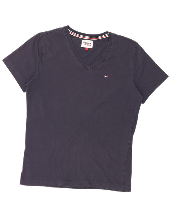 Tommy Hilfiger Womens T-Shirt Top UK 10 Small Navy Blue