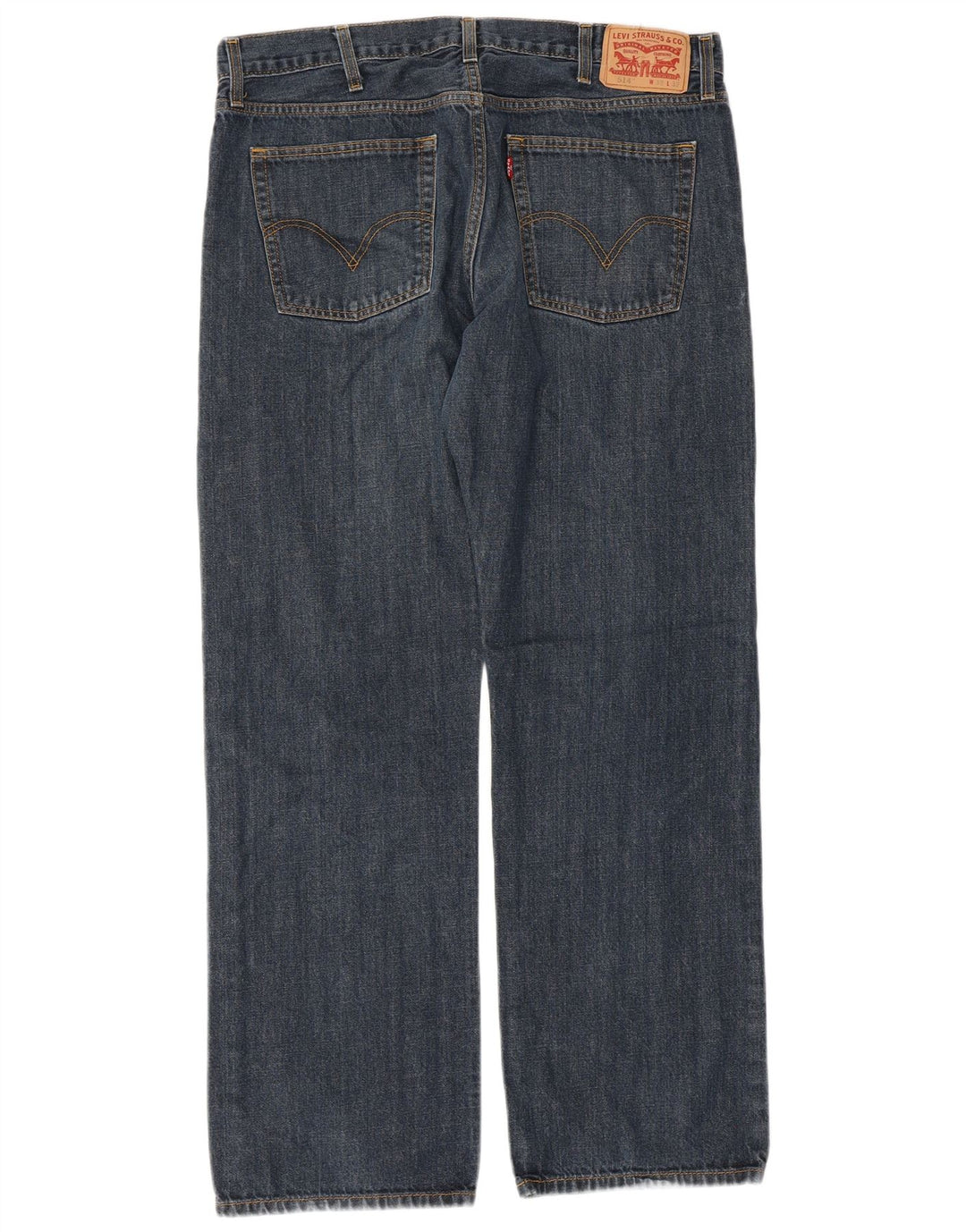 Levi's Mens 514 Straight Jeans W38 L32 Blue Cotton