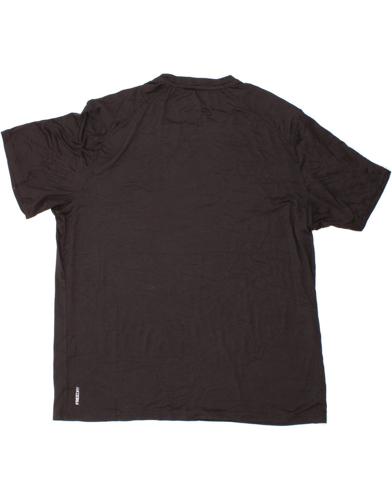 EDDIE BAUER Mens T-Shirt Top XL Black Polyester Vintage Eddie Bauer and Second-Hand Eddie Bauer from Messina Hembry 