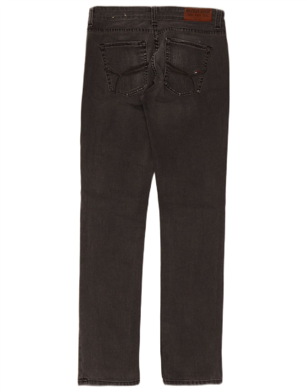 TOMMY HILFIGER Womens Slim Jeans W28 L32 Grey Cotton