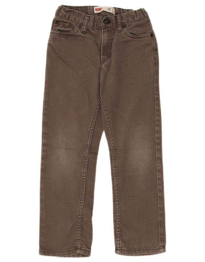 Levi's Boys 511 Slim Jeans 6-7 Years W20 L20 Green Cotton