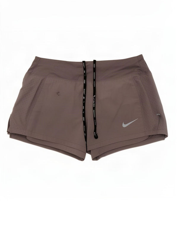 Nike Womens Dri Fit Sport Shorts UK 6 XS Grey Polyester