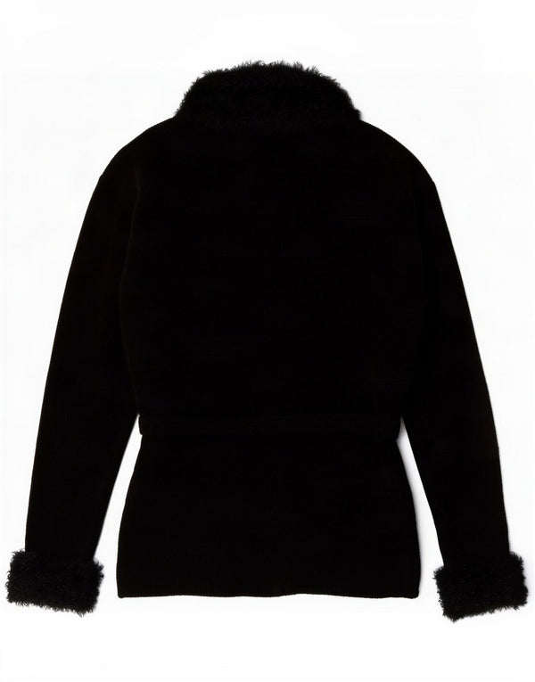 St. Bernard Womens Cardigan Sweater UK 12/14 Medium Black Acrylic