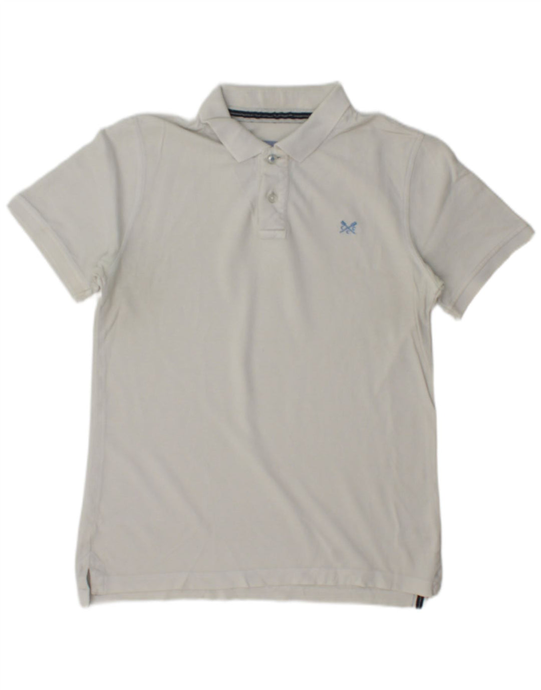 CREW CLOTHING Mens Polo Shirt Small Beige Cotton