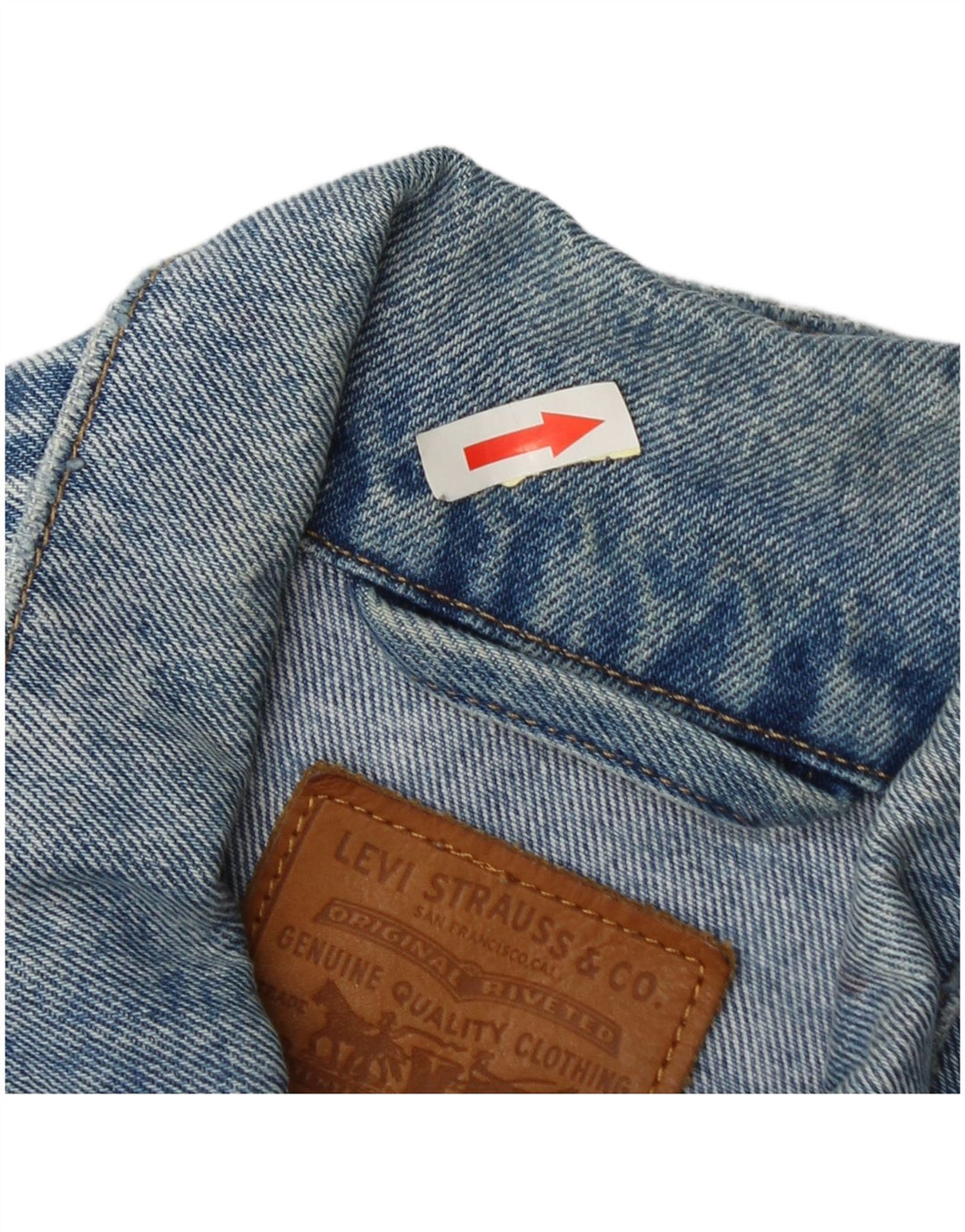 Levi's Mens Denim Jacket UK 34 XS Blue Cotton
