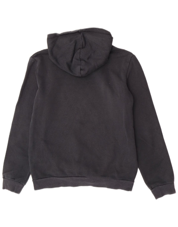 Puma Boys Graphic Hoodie Jumper 13-14 Years Black Cotton Sports