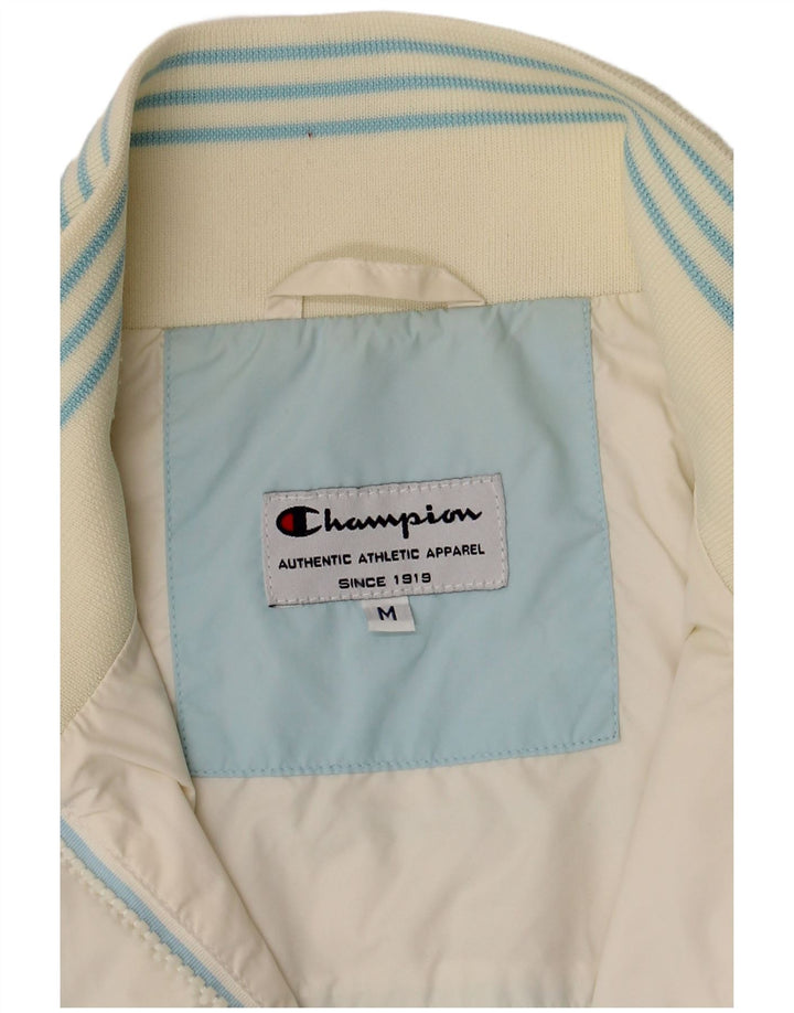 Champion Boys Tracksuit Top Jacket 9-10 Years Medium Off White Colourblock