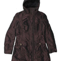 PEUTEREY Womens Hooded Padded Coat IT 42 Medium Black Polyester