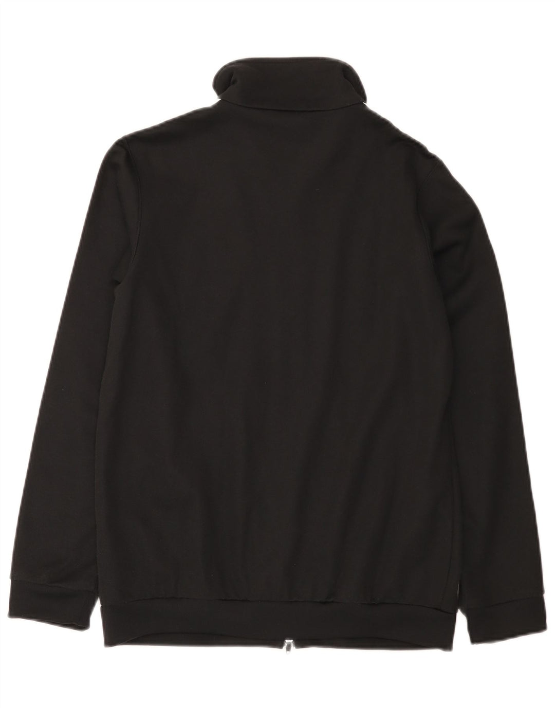 Adidas Womens Tracksuit Top Jacket UK 10 Small Black Cotton