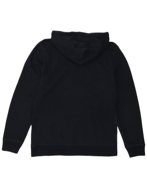 Abercrombie & Fitch Mens Graphic Hoodie Jumper Small Navy Blue Cotton